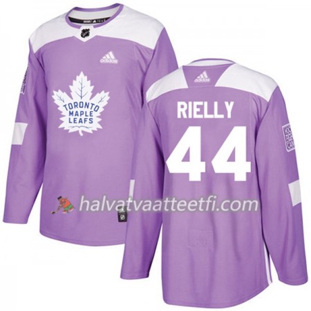 Miesten NHL Toronto Maple Leafs Pelipaita Morgan Rielly 44 Adidas 2017-2018 Violetti Fights Cancer Practice Authentic